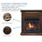 Duluth Forge Dual Fuel Ventless Gas Fireplace With Mantel-25180469-48414523