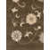 Tapis d'intérieur brun clair en polypropylène floral Elderton