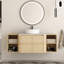 Ensemble de meuble-lavabo simple 54 po avec plateau en pierre reconstituée Eaton-2044320622-2044320609