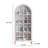 White Arched Bookcase