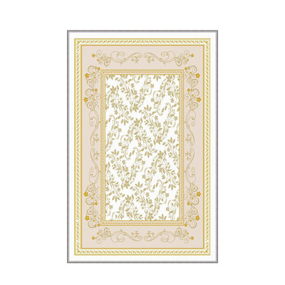 Stylish Woven Carpet, 5.2 x 7.5 Feet | 100% Polyester, 0.3 in Pile Height, Antibacterial, Non-Slip PVC Dot Underside | Machine Washable, 3D Digital Print | Perfect for Living Room, Bedroom & Home Décor