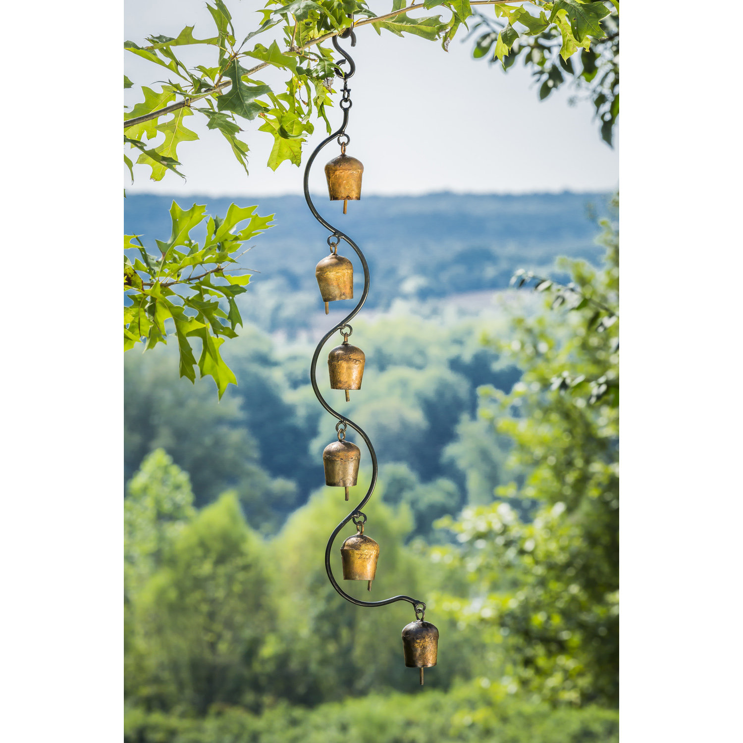 The Twillery Co. 6 Bells Metal Hanging Garland & Reviews | Wayfair