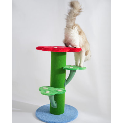 Fairela - Flower-Shaped Cat Scratching Post with Multi-Level Perches