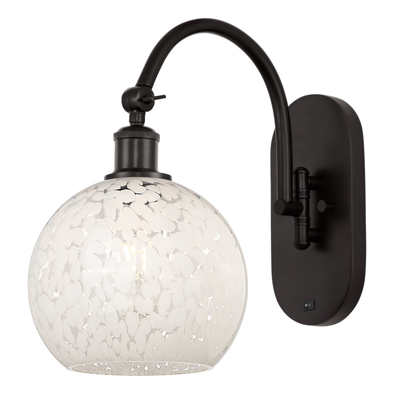 Benafield Steel Armed Sconce, 13.5" H x 8" W x 13.5" D, Oil Rubbed Bronze