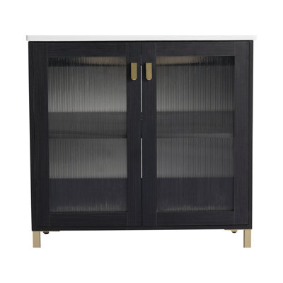 31.90'' Single Bathroom Vanity with Ceramic Top