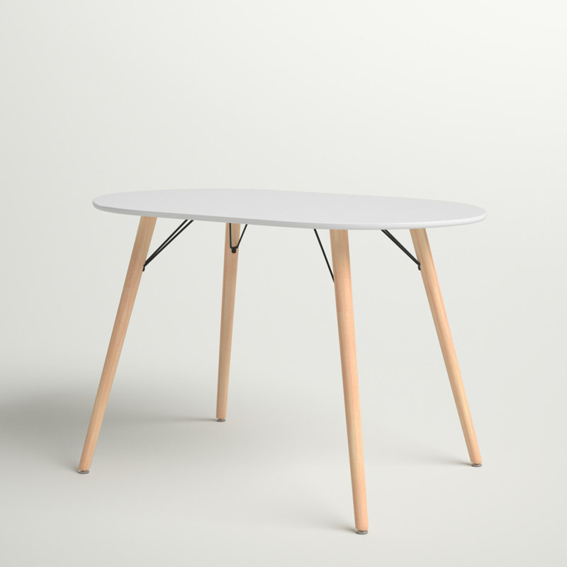 Ackerman Oval Solid Wood Base Dining Table