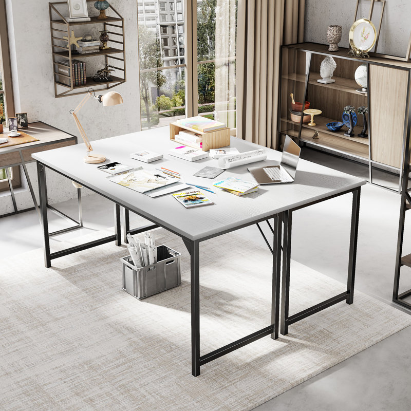 63 Inch Writing Desk, White