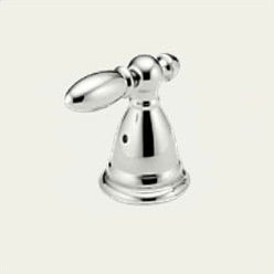 Large Victorian Metal Lever Handles for Roman Tub Faucet in Polished Nickel