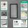 XtraStoris Individual Wall Niche Matte White with Design Frame 12"x 6"x 4"
