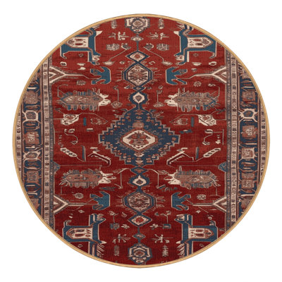 Machine Washable Persian Brown Area Rug