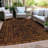 Machine Washable Indoor/Outdoor Xhevrie Paprika Rug-1011043865