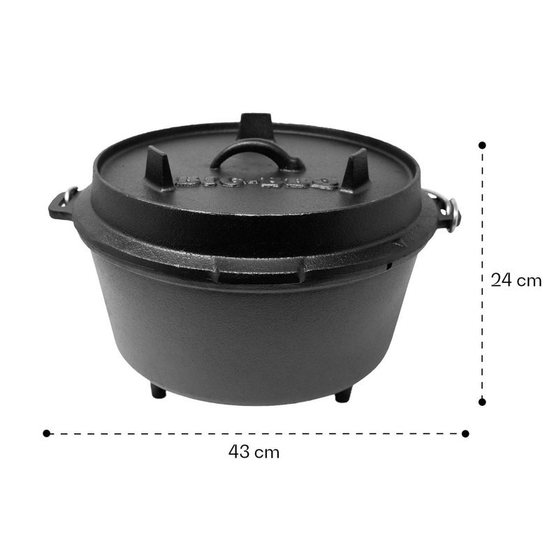 Klarstein Cast Iron Round Casserole Dish, 11.5