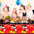Mickey Mouse Birthday Decorations Tablecloth, 3pcs Mickey Mouse Table Cloth Kit