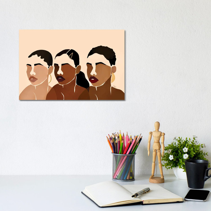Sisters I by Bria Nicole - Print, No Mat, Wrapped Canvas, 8" H x 12" W x 0.75" D