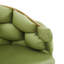 Ensemble de 2 fauteuils d'appoint faits à la main de luxe avec pieds dorés, fauteuil en velours moderne pour le salon et la chambre à coucher, vert