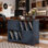 Grand support pour tourne-disque avec rangement pour 450 albums, armoire de ferme