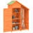vidaXL Garden Tool Shed, Solid Pine Wood, Plywood Large-113430887