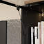 Armoire de rangement de bureau H 63 po x l 31,5 po avec portes en verre et lumières DEL-2079611750