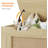 Storage Chest, Wood Toy Box, Storage Bench with Safety Hinge, Toy Chest, Storage Trunk for Entryway, Living Room, Bedroom, Playroom-1980909513