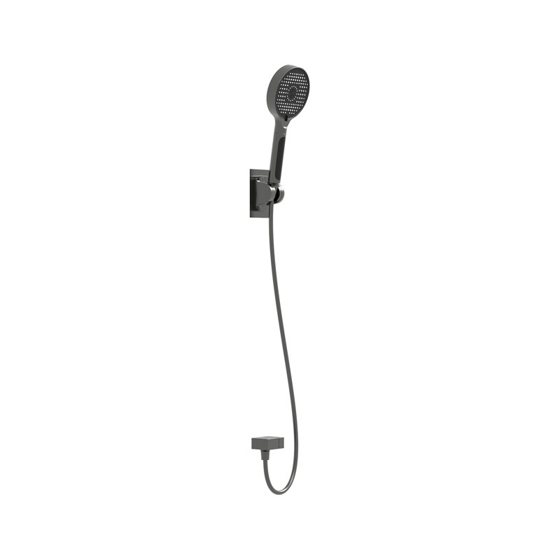 Black Handheld Shower Head With Temperature Display