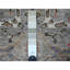 Tapis de couloir oriental large 3 pi 11 po x 12 pi 0 po gris Arelana