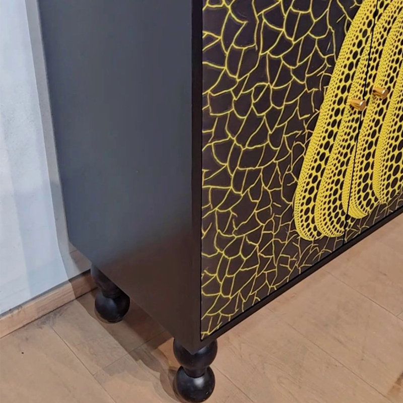 Armoire d'entrée en bois massif rétro français