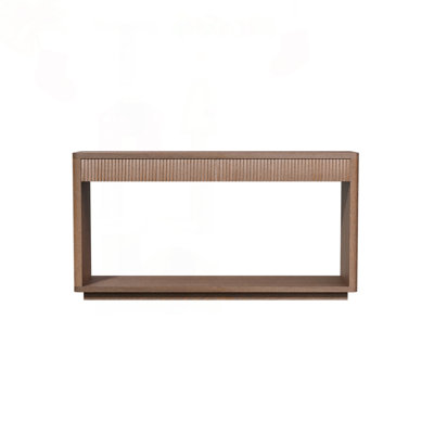 Modern 2-Drawer Fluted Console Table