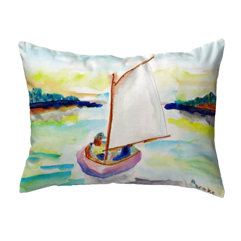 Coussin décoratif d'extérieur voilier