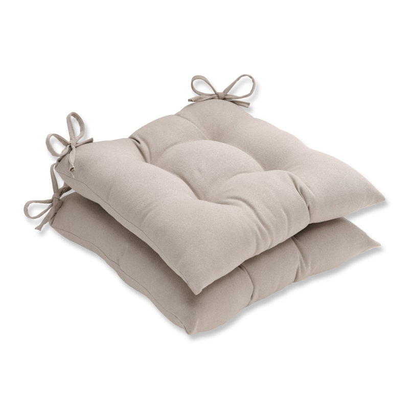 Coussin de chaise de salle à manger d'extérieur Regis, Brun clair uni