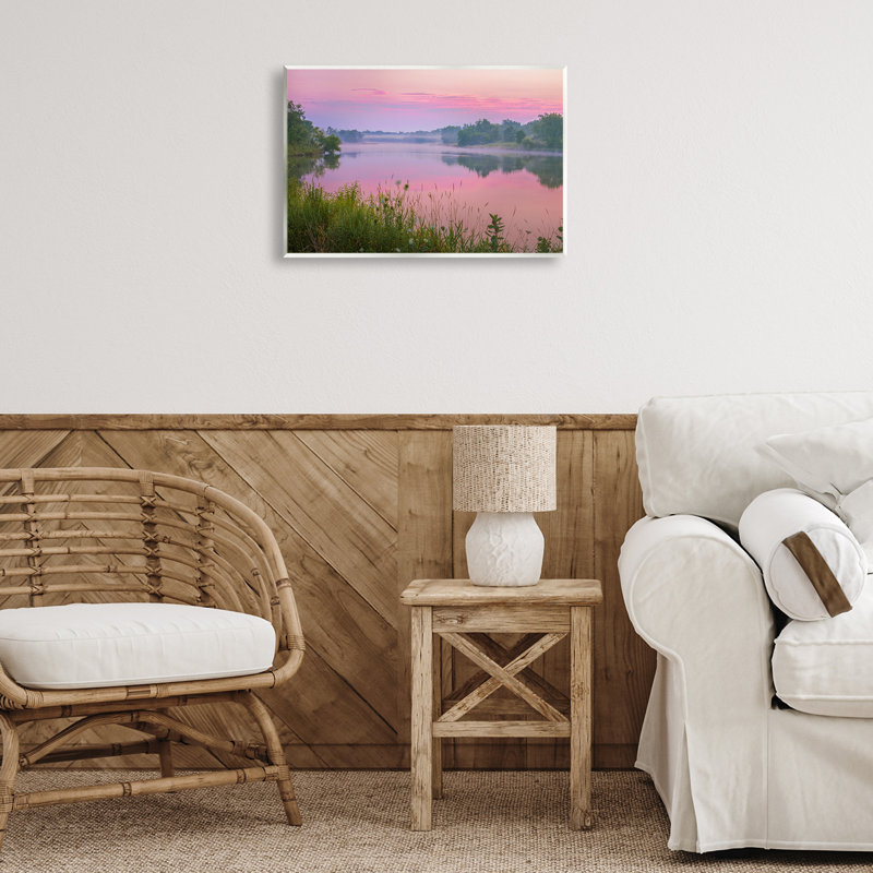 «Rose Dawn Sunrise Lake» par Marty Hulsebos, H 13 po x l 19 po