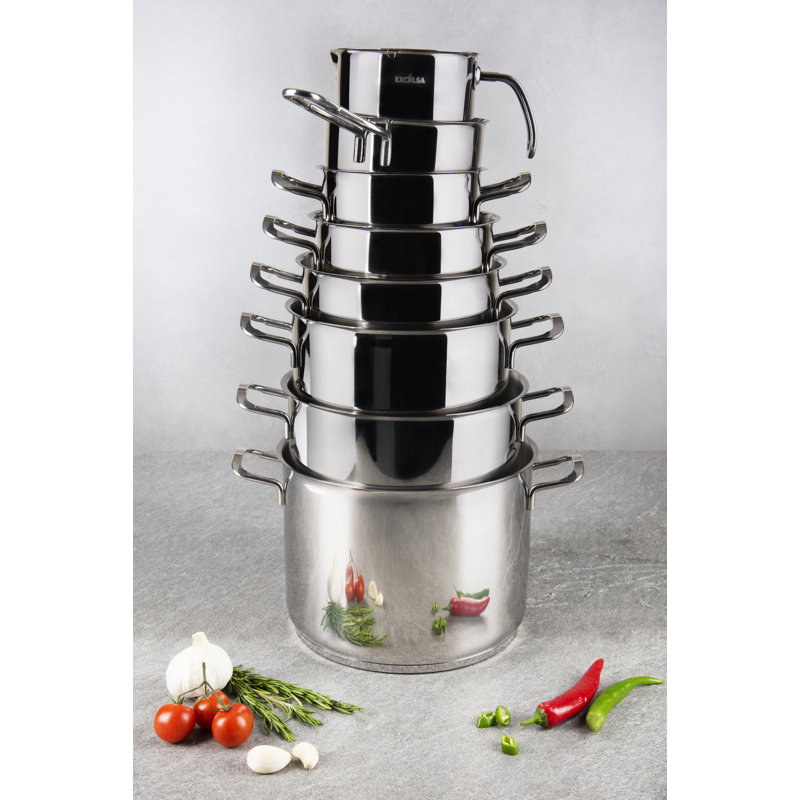 Excelsa JAZZ COOK Steel Stock Pot, 21cm
