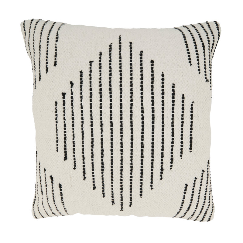 Indi Collection Geometric Cotton Pillow Cover