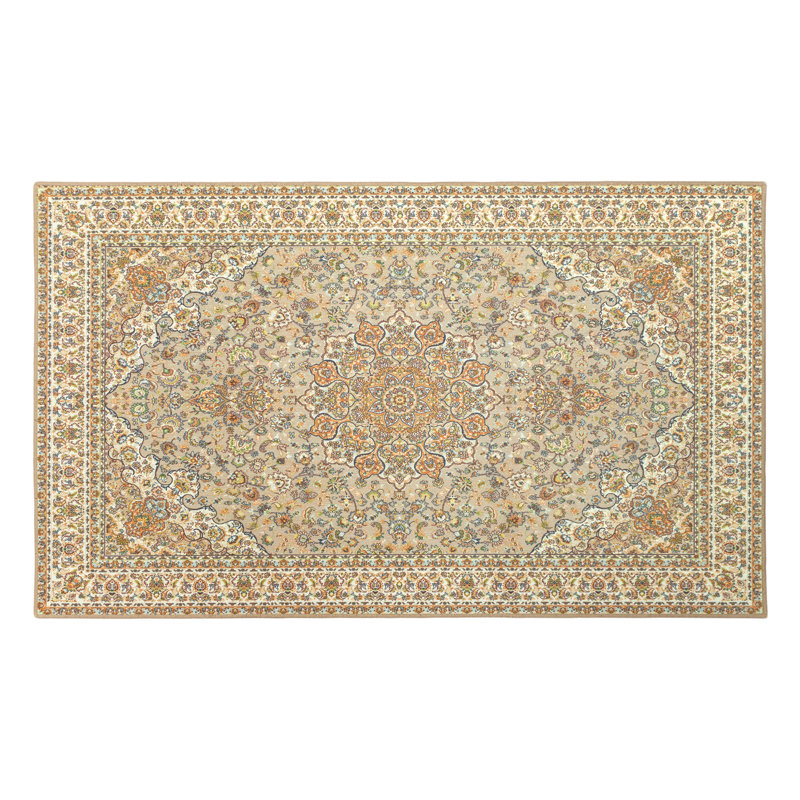 Tapis beige kaki foncé tissé à plat Kenya Kenya, Rectangle 3 pi x 5 pi