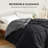 Bedsure Twin Color Block Quilted Duvet Insert – Black & Dark Gray, Down Alternative, All-Season-122443354-126364007