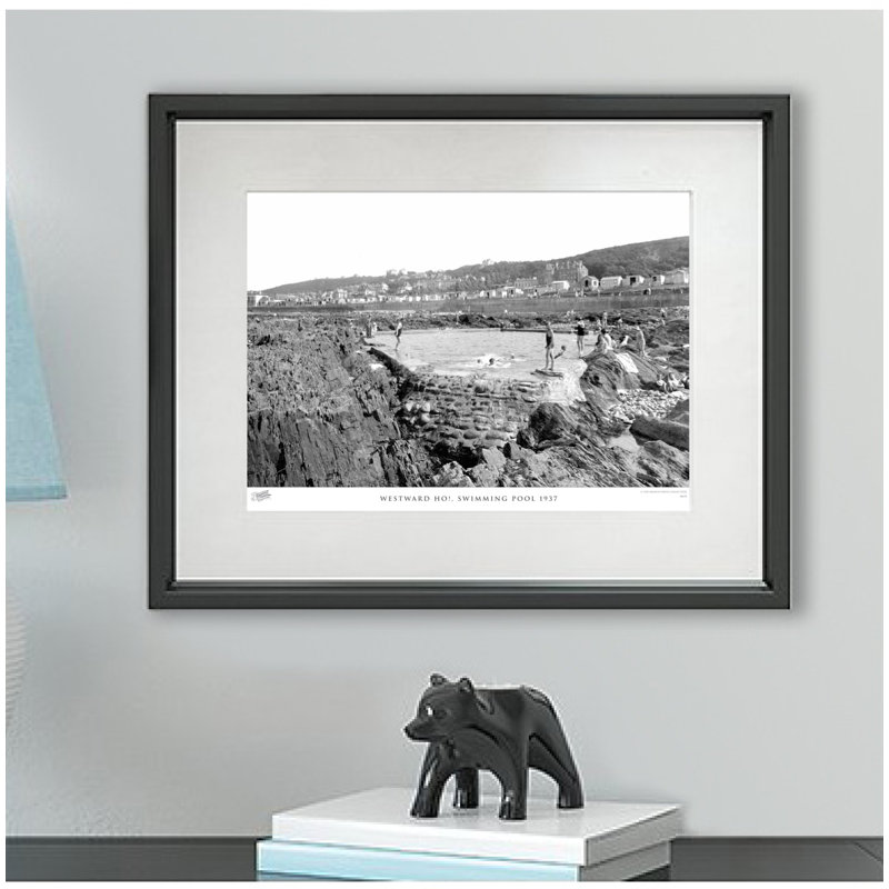 Westward Ho!, Swimming Pool 1937 by Francis Frith - Single Picture Frame Print, 28cm H x 36cm W x 2.3cm D
