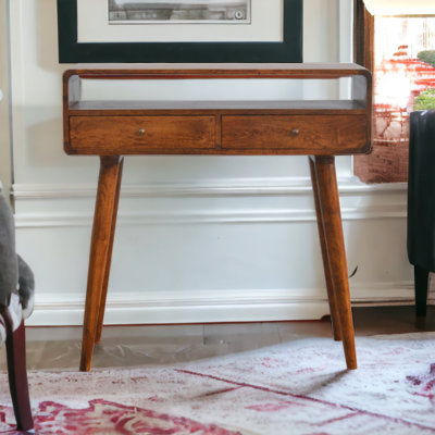 Desolina 35.43'' Solid Wood Console Table