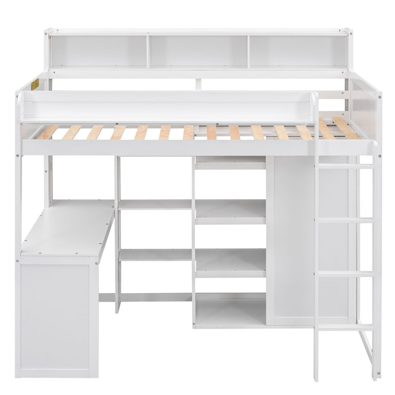 Jacqua Kids Loft Bed, White