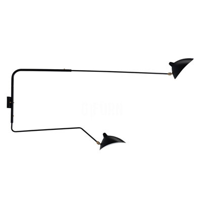 Adelone Two Arms Rotating Swing Arm Sconce Wall Sconce Lamp
