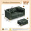 Canapé Chesterfield de 61,8 po de largeur-133238348