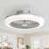 17" 5-Blade White LED Ceiling Fan With Remote Control
