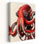 «Vibrant Red Octopus Octopus Beach», art mural-129150810
