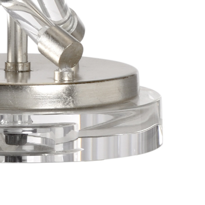 Lampe de table transparente 34 po Trifecta