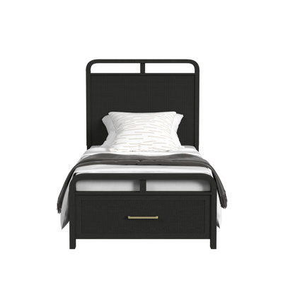 Lit simple avec rangement Busey