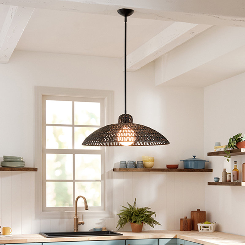 Grand luminaire suspendu Pismo, Noir