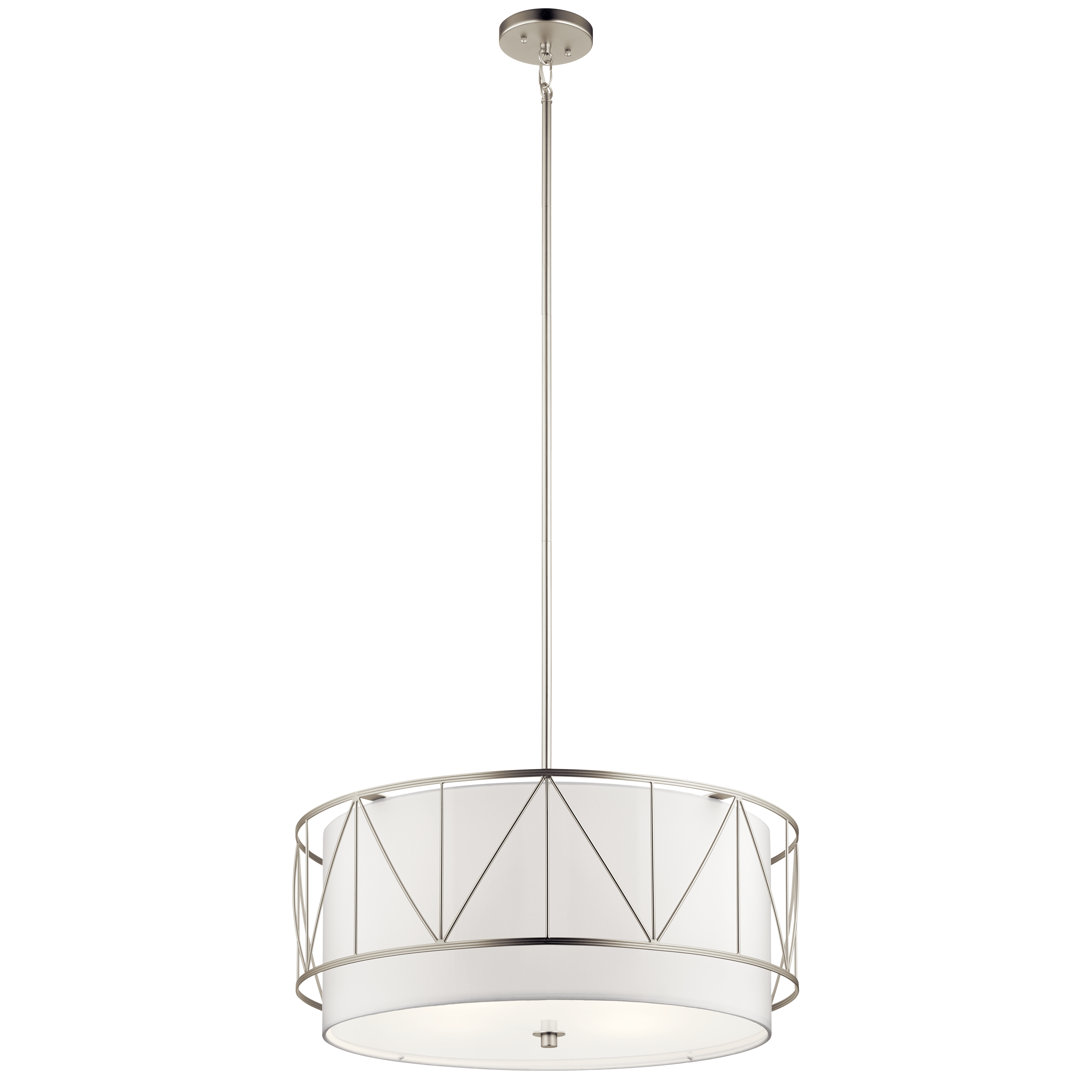 Birkleigh 4 - Light Dimmable Drum Chandelier Kichler Lighting 