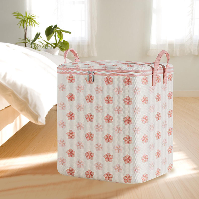  Bacs de rangement de grande capacité avec couvercle, sacs de rangement pour vêtements, boîtes de déménagement avec fermetures à glissière et poignées renforcées, paniers de rangement pour couverture, édredon, oreiller, literie