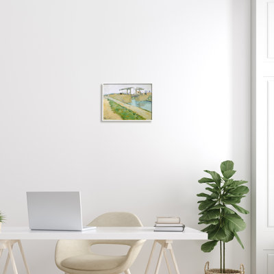 De Brug Van Langlois, pont Vincent van Gogh - cadre flottant, peinture sur toile