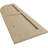 Timberthane Two Equal Flat Panel w/Quarter Round Arch Top Shutters-64351031-64351032-64351044