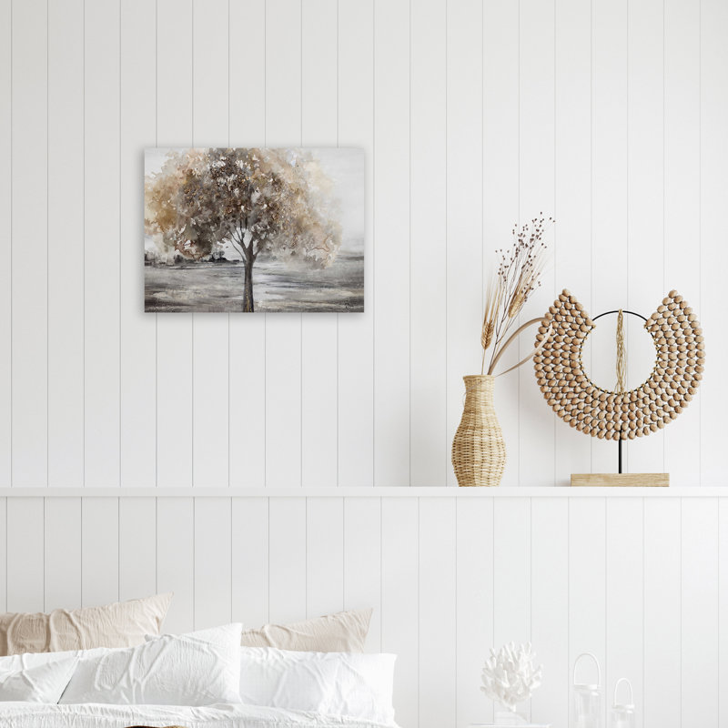 Peinture sur toile tendue, H 12 po x l 16 po x P 1,5 po