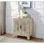 Armoire console au fini blanc antique
